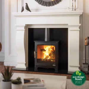Hazelwood Landscape 5kW stove shown in an interior setting