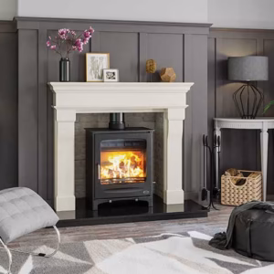 Marseilles fireplace surround with clean direct lines and a strong architectural form.