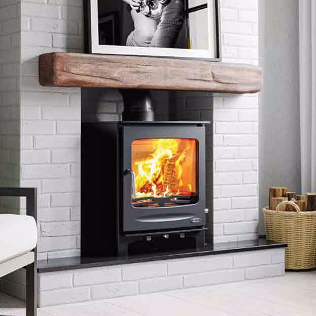 Sherwood 12kW boiler eco multi fuel freestanding stove main product view