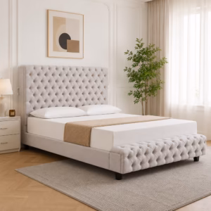 Aurora Bed Linen Fabric Beige