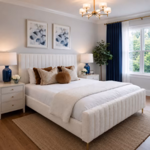 Grace Bedframe Cream Boucle