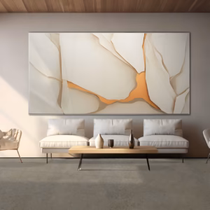 Limestone Arena 60 x 60 beige stone-effect tiles shown in a modern interior room setting