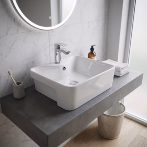 Adare Semi-Recessed Ceramic Basin