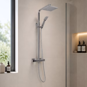 Livorno Square Thermostatic Shower Set